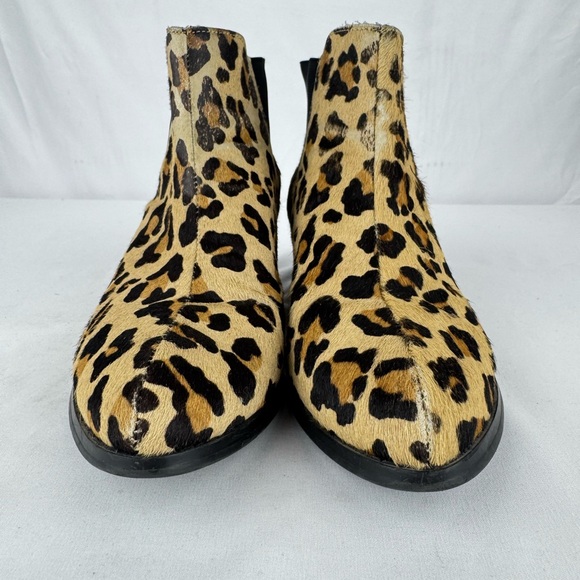 Steve Madden Leopard Print Calf Hair Ankle Bootie - Picture 3 of 11